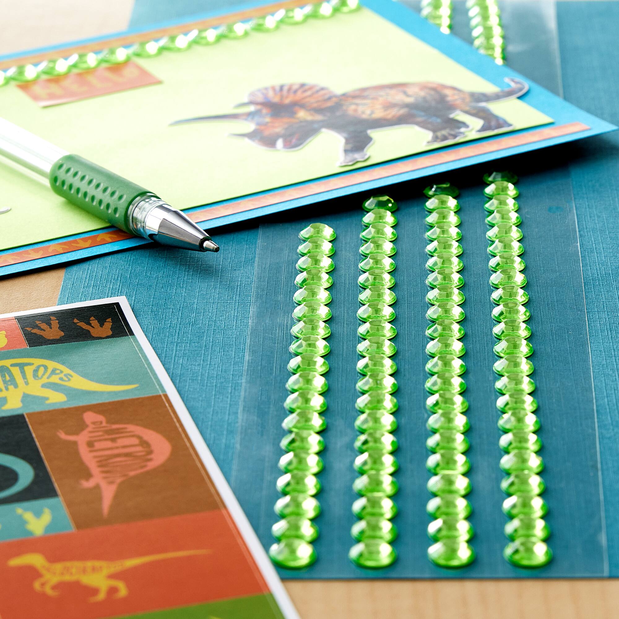 Lime Green Rhinestone Borders by Recollections™